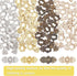 FINGERINSPIRE 40 Pcs Doll Sew-on Snap Buttons, 4 Colors Mini Alloy Belt Buckle Buttons Tiny Metal Snaps Fasteners Durable Press Studs Buttons for ...