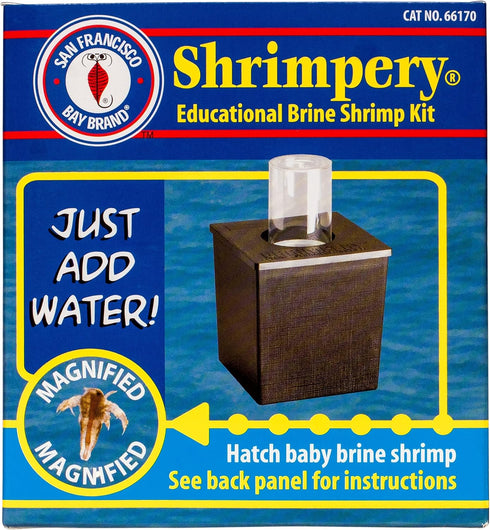 San Francisco Bay Brand Shrimpery Brine Shrimp Kit for Hatching Baby Brine Shrimp Eggs | Excellent Food Source Baby Aquarium Fish, Freshwater, Ree...