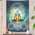 Meditation Vertical Tapestry, Yoga Decor Tapestry Wall Hanging for Bedroom, Lotus Tapestries Poster Beach Blanket College Dorm Home (40W X 60H)...