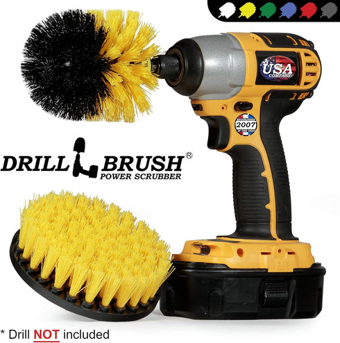 Bathroom Accessories - Cleaning Supplies - Drill Brush - Grout Cleaner - Shower Cleaner - Scrub Brush for Shower - Tile Cleaning Brush - Bathroom ...