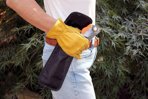 Canvas Sheath Tool Holder - for Folding Saw, Pruners, Hori Hori Garden Knife & More - Multi Utility Tool Pouch - Durable, Sturdy, Water Resistant ...
