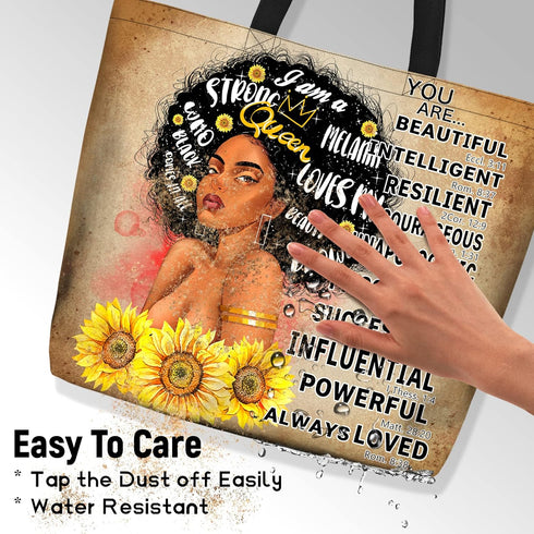 Women Tote Bags African American Woman Shoulder Bag Afro Black Girl Magic Satchel Handbags For Shopping,Work,Grocery,Gym...