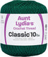 Coats Crochet Aunt Lydia's Crochet, Cotton Classic Size 10, Forest Green...