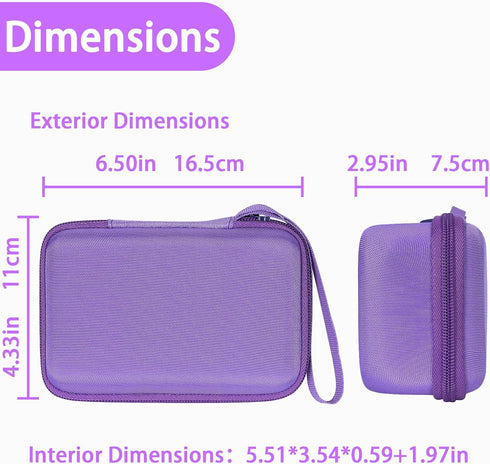Aenllosi Kids Camera Case for Anchioo/for ESOXOFFORE Instant Print Camera Toys,Kids Selfie Digital Camera Photo Paper & Color Pen Holder (Purple,C...