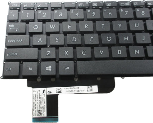 Laptop Replacement Keyboard Without Frame Compatible with ASUS X200 X201E X202E Q200 Q200E S200 S200E R200 R200E R201E F201E R202E Series, US Layo...