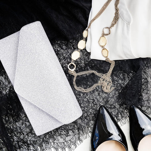 Larcenciel Clutch Purses for Women, Sparkly Sequin Envelope Clutch Evening Bag w/Chain, Elegant Party Prom Dress Bride Purse...