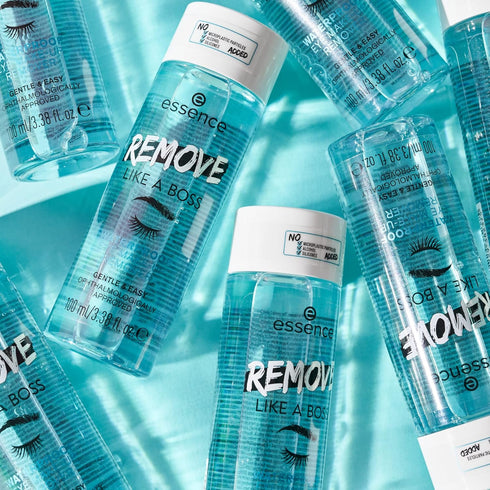 essence | Remove Like A Boss Waterproof Eye & Face Make-Up Remover | Bi-Phase, Gentle & Caring, Easy to Remove | Vegan & Cruelty Free | Free from ...