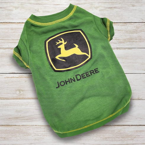 Pets First John Deere Dog T-Shirt, Large. Clothing for Pets, Dogs, Cats, Puppies, Kittens. Comfortable, Durable Tee Shirt Jacket Polo Costume Lice...