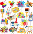 36Pcs Art Paint Party Cupcake Toppers Paint Brush Cupcake Picks Art Party Cake Decoration for Art Painting Theme Birthday Party Baby Shower Paint ...