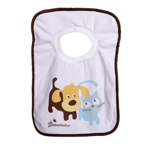 Dreambaby Terry Cloth Cotton Pullover Baby Bibs for Teething Feeding and Drooling - Super Absorbent & Extra Soft - Machine Washable for Easy Clean...