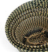 Woven Seagrass Belly Basket for Storage Plant Pot Basket and Laundry, Picnic and Grocery Basket (Medium, black strips)...
