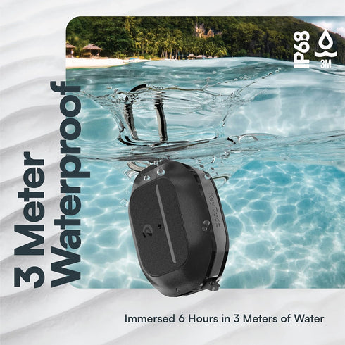 KeyBudz Waterproof Case for AirPods 3, Secure Hydro Latch Lock, Full-Body Rugged Protective Hard Shell Cover with Carabiner (Carbon Black)...