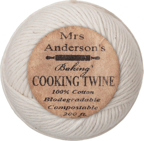Mrs. Anderson’s Baking Cooking Twine, Made in America, All-Natural Cotton, 200-Feet...