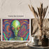 Posterizer 1 pcs- psychedelic funky hippie colorful sci fi alien 3-Fantasy & Fiction Art-Retro Art- Living Room Bedroom Decor- unframed wall art...