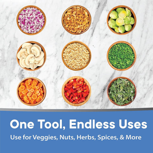 Original Slap Chop Slicer Chopper with Stainless Steel Blades & Butterfly Opening for Easy Cleaning - Vegetable Chopper Gadget - Mini Chopper for ...