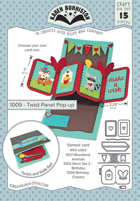 KB Riley 1009 Karen Burniston Dies-Twist Panel Pop-Up...