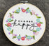 Yutaohui 2 Sets Embroidery Kits,Funny Embroidery Kit Flowers with Encouraging Words,Embroidery Kit for Beginners,Cross Stitch Kit Beginner,Embroid...
