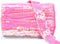 Mandala Crafts Elastic Sequin Ribbon Trim - 1.5 Inch Pink Sequin Elastic Trim for Sewing Dress Headband - 10 Yards Fabric Metallic Stretch Sequins...