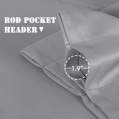 H.VERSAILTEX 2 Panels Blackout Curtain Valances for Kitchen Windows/Bathroom/Living Room/Bedroom Privacy Decorative Rod Pocket Short Window Valanc...