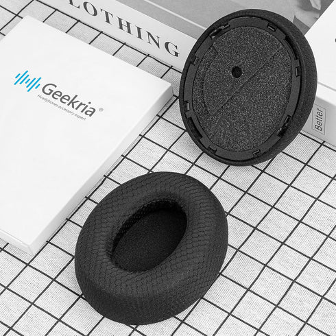 Geekria Comfort Mesh Fabric Replacement Ear Pads for Turtle Beach Stealth Pro Headphones Ear Cushions, Headset Earpads, Ear Cups Cover Repair Part...