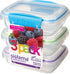 Sistema KLIP IT Accents Collection Food Storage Containers, 6.7 oz./0.2 L, Color Received May Vary, 3 Count...