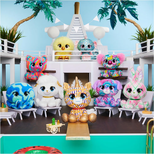 P.Lushes Designer Fashion Pets Natalie Von Corn Premium Unicorn Stuffed Animal, Gold and Blue, 6”...