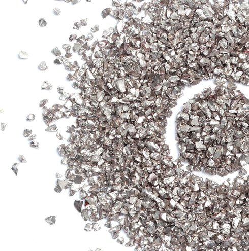Crushed Glass Chips, 75g Irregular Metallic Chip Broken Glass Sprinkles Chunky Glitter for Gail Art,Painting,DIY Resin Mold,Phone Case Making,Jewe...