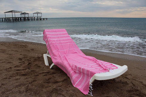 Bersuse Beach Towels Peshtemal Turkish Towels Anatolia Collection Premium Turkish Beach Towel, 100% Cotton, Large, Quick-Dry, Sand-Free, Lightweig...