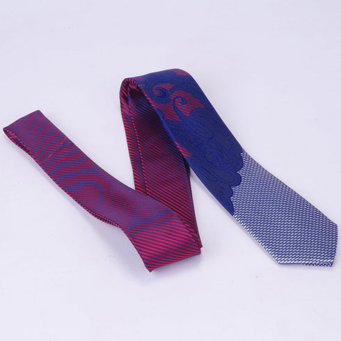 GUSLESON 2.4" Slim Tie Mens Paisley Skinny Necktie...