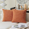 Kevin Textile Fall Pillow Cover Decor Lined Linen Throw Pillow Cases Cushion Cover Seasonal Autumn Pillow Covers for Chair, 18"x18"(2 Pack, Orange...