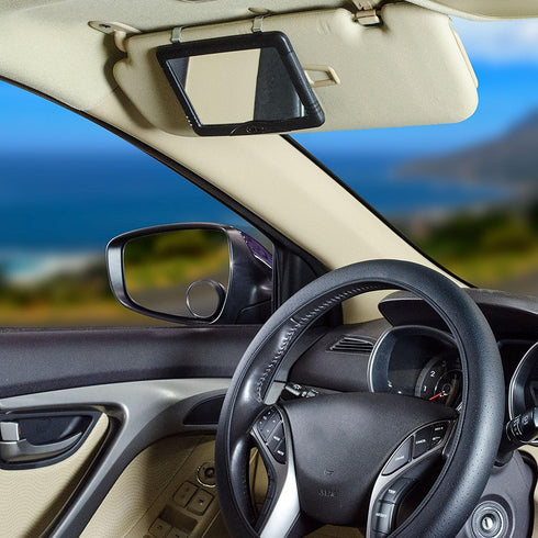 Custom Accessories 53331 Black Visor Vanity Mirror...