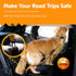 Shock Absorbing Bungee Dog Leash 4-7 ft. for Golden Retreivers with Seatbelt Buckle and Comfortable Padded Handle, Highly Reflective Extendable He...