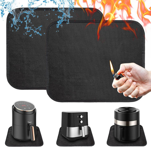 15x18”Heat Resistant Mats for Countertop, 2 Pack Heat Resistant Mats for Air Fryer, Stand Mixer, Microwave Oven, Coffee Maker, hot pads for kitche...