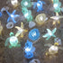 Solar String Lights Outdoor Decorative Fairy Solar Lights for Outside Garden Décor Waterproof Sea life Turtle Seahorse Starfish Ocean Nautical Bal...