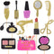 Spa Makeup Cupcake Toppers Decoration Supplies for Female Bridal Shower Bachelorette Salon Spa Cosmetics Themed Girls 18th Birthday Party 24Pcs Go...