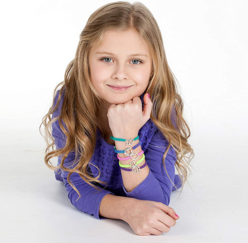 Creativity for Kids Friends Forever Bracelet Craft Kit - Create DIY 6 Friendship Charm Bracelets - Complete Kids Jewelry Kit...