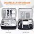 Electronic Bag Travel Cable Accessories Bag Waterproof Double Layer Electronics Organizer Portable Storage Case for Cable, Cord, Charger, Phone, A...