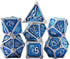 AUSTOR 7-Die Metal DND Dice Set Dungeons and Dragons Dice with Box Roll Playing Game Dice Polyhedral Dice D20 D12 D10 D% D8 D6 D4 Metal Dice for P...
