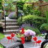 Metal Yard Art Garden Decor Cute Ant Outdoor Wall Sculptures Patio Lawn Ornament Fence Decoraions - Set of 4 Red...