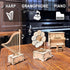 CYAZOO 3in1 3D Wooden Puzzle for Adults Music Box Set-Kids DIY Musical Instrument Model Assembly Puzzles Hands Craft Building Kits Home Decoration...