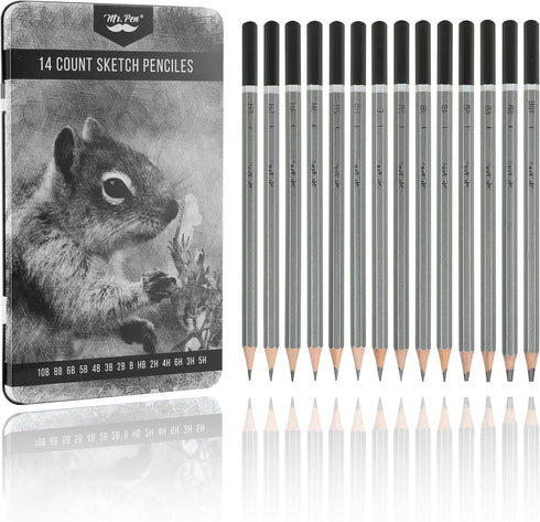 Mr. Pen- Sketch Pencils for Drawing, 14 Pack, Graphite Pencils for Drawing Pencils, Back to School Supplies...