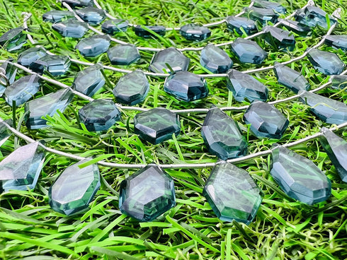 1 Strand Iolite Quartz 11 Pcs Beads Size 3x11-5x17mm Fancy Shape Cut Faceted Beads for Jewellery Making, Beading & Craft Supplies KCRAFTS-RK_k21...