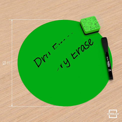 SCRIBBLEDO 8 Pack Dry Erase Dots 11 inch Colorful Dry Erase Circles for Tables Whiteboard Wall Removable Vinyl for School Classroom Teachers Stude...