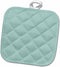 3D Rose Plain Mint Blue-Solid Color-Light Turquoise-Grey-Gray-Modern Contemporary Simple Pastel Teal Pot Holder, 8 x 8...