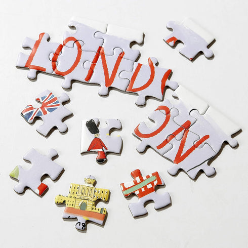 Talking Tables 250-piece Map of London Jigsaw Puzzle & Poster | Illustrated | UK England Landmarks Travel | Rainy Day, at Home, Lockdown, Birthday...