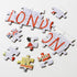 Talking Tables 250-piece Map of London Jigsaw Puzzle & Poster | Illustrated | UK England Landmarks Travel | Rainy Day, at Home, Lockdown, Birthday...