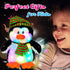 Cuteoy Penguin LED Musical Stuffed Animal Light-up Singing Plush Adjustable Volume Lullaby Plushies Birthday Christmas Toy Gifts for Kids Toddler ...