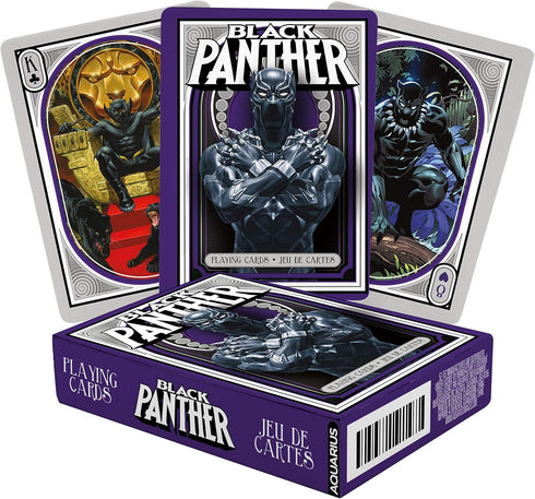 AQUARIUS Marvel Comics Black Panther Playing Cards - Black Panther Themed Deck of Cards for Your Favorite Card Games - Officially Licensed Marvel ...