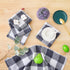 Homaxy 100% Cotton Waffle Weave Check Plaid Dish Cloths, 12 x 12 Inches, Super Soft and Absorbent Dish Towels Quick Drying Dish Rags, 6-Pack, Whit...