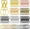 Hotop 100 Pieces Swivel Clasps Set 50 Piece Lanyard Snap Hooks with 50 Piece Key Chain Rings, Lobster Keychain Clip Hooks Lobster Claw Clasps for ...
